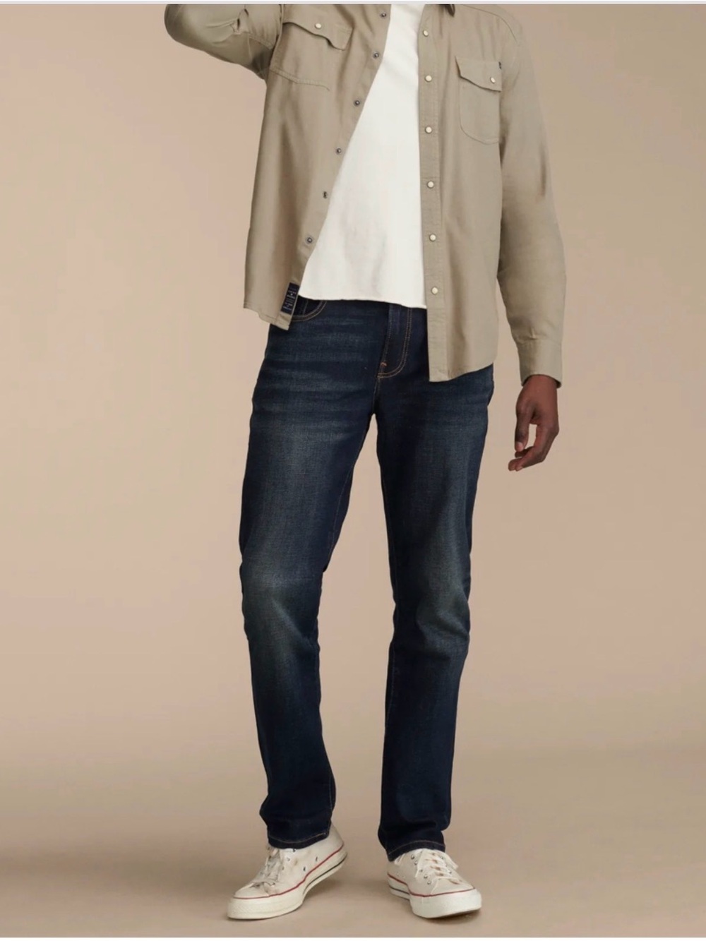NWT Lucky Brand 223 Straight Cool-Max Dark Blue Wash Jeans